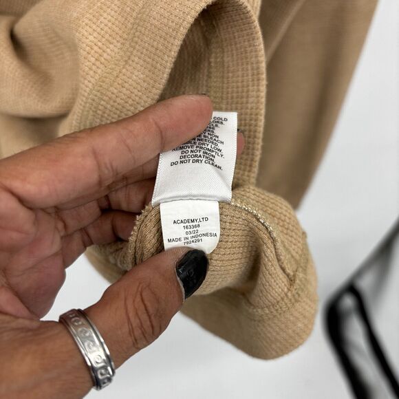 Magellan Thermal Shirt Size XL Brown Long Sleeve Waffle Knit Rugged Warm Grandpa - Picture 12 of 14